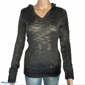 Roxy wool blend hooded sweater